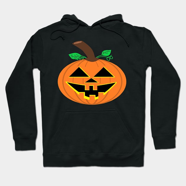 Happy Halloween Pumpkin Hoodie by JeanKellyPhoto